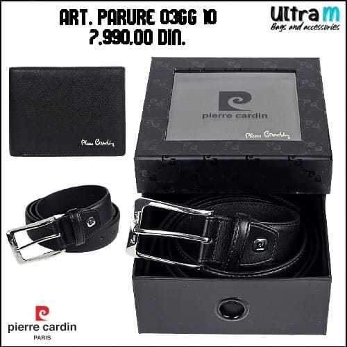 Kaiš Pierre Cardin Art. Parure 03 GG 10 Set sa kožnim novčanikom