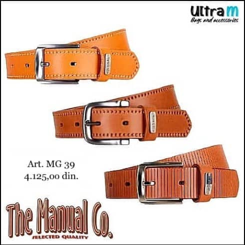 Kaiš The Manual Co MG 39 Natur braon