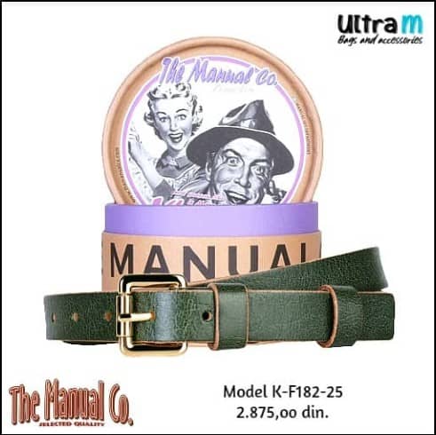 Kaiš The Manual K-F182-25 Zeleni
