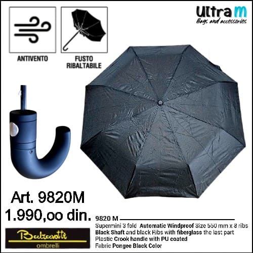 Kišobran Balzarotti Art. 9820M Automatik Windproof