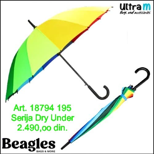 Kišobran Beagles Art. 18794 195 Dry under štapni multikolor