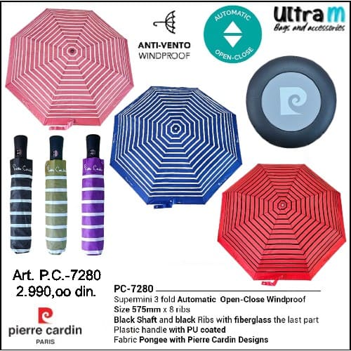 Kišobran Pierre Cardin Art. P.C.-7280 Open-Close Windproof ženski