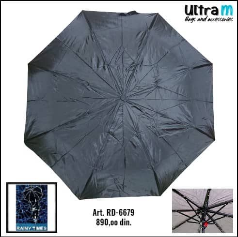 Kišobran Rainy Times Art. RD-6679 Manual Nero