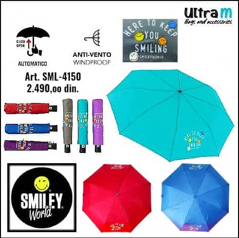 Kišobran Smiley World Art. SML 4150 Automatik Windproof