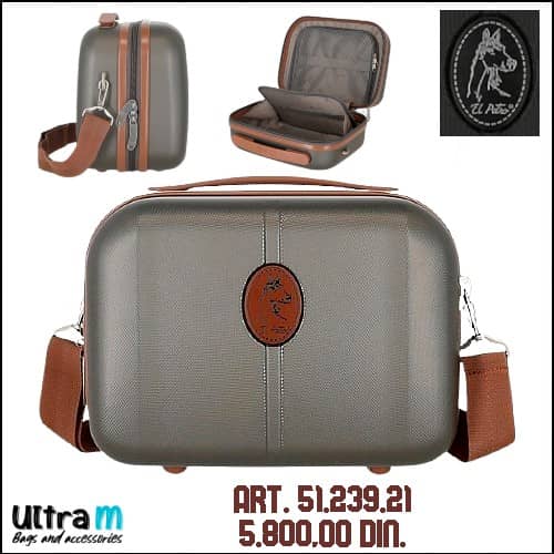 Beauty case El Potro Art. 51.239.21 Ocuri Tamno siva