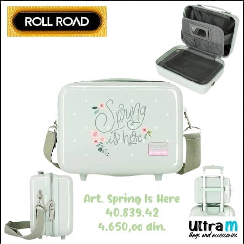 Beauty case Roll Road Art. 40.839.42 Spring Is Here Mint