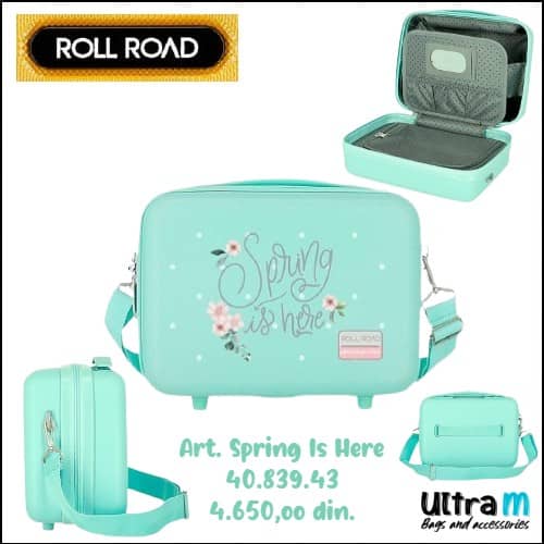 Beauty case Roll Road Art. 40.839.43 Spring Is Here Tirkizni