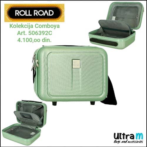 Beauty case Roll Road Art. 50.639.2C Comboya Mint zeleni