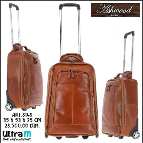 Putna torba Ashwood Art. 8148 Genuine Leather Cabin size