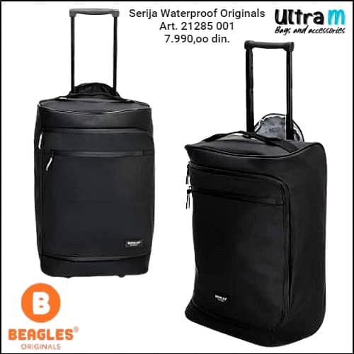 Putna torba Beagles Originals Art. 21285 001 Crna Waterproof