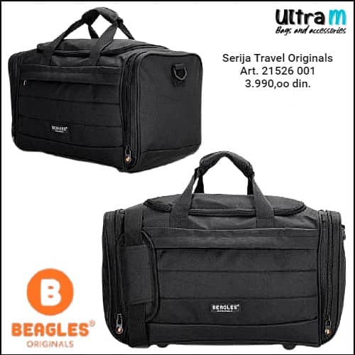 Putna torba Beagles Originals Art. 21526 001 Crna