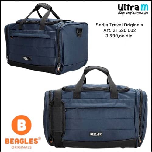 Putna torba Beagles Originals Art. 21526 002 Teget