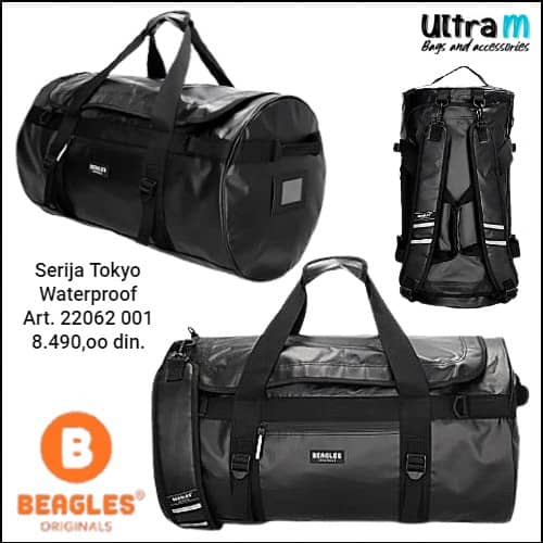 Putna torba Beagles Originals Art. 22062 001 Waterproof Tokyo crna