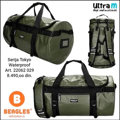 Putna torba Beagles Originals Art. 22062 029 Waterproof Tokyo olive