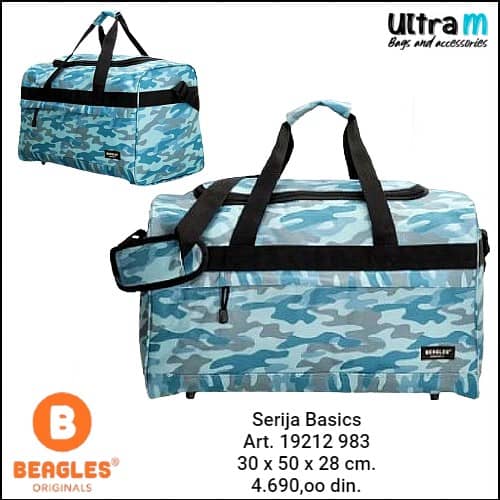 Putna torba Beagles Originals Art. Basics 19212 983 Military blue