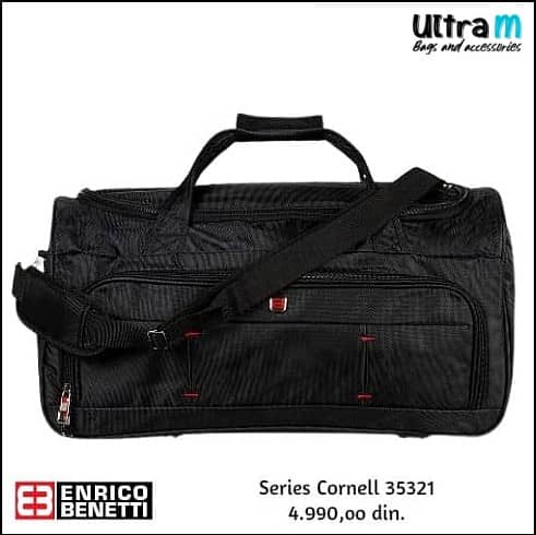 Putna torba Enrico Benetti Art. 35321 Cornell Crna