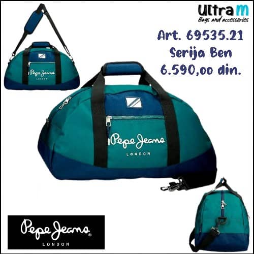 Putna torba Pepe Jeans Art. 69.535.21 Ben Teget-zelena