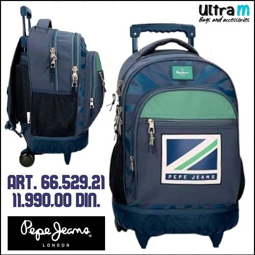Ranac Pepe Jeans Art. 66.529.21 Tom Navy Cabin size