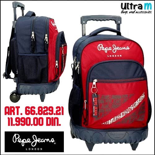 Ranac Pepe Jeans Art. 66.829.21 Clark Red Cabin size