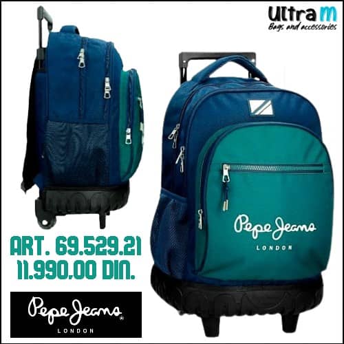 Ranac Pepe Jeans Art. 69.529.21 Ben Navy Cabin size