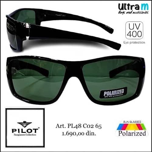 Naočare za sunce Pilot Sunglasses PL 48 C02 65 Polarizovane