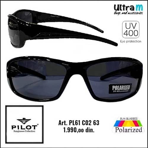 Naočare za sunce Pilot Sunglasses PL 61 C02 63 Polarizovane