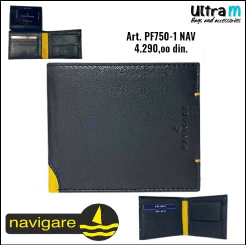Muški novčanik Navigare PF750-1 NAV Blu note