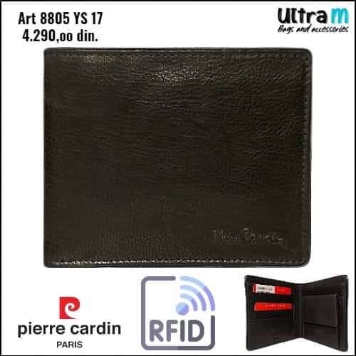 Muški novčanik Pierre Cardin Art. 8805 YS 17 RFID Nero