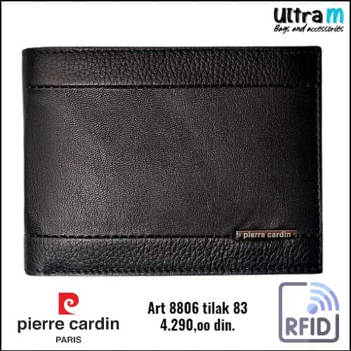 Muški novčanik Pierre Cardin Art. 8806 tilak 83 RFID Nero