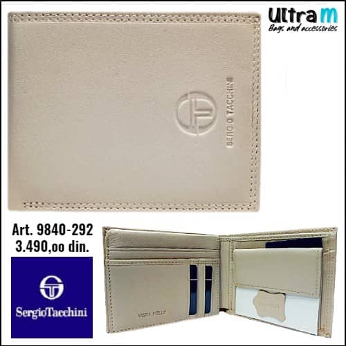 Muški novčanik Sergio Tacchini Art. 9840-292 Bež