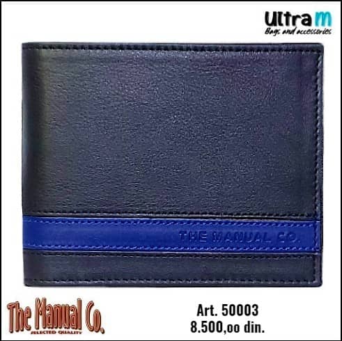 Muški novčanik The Manual Co Art. 50003 Crni indigo
