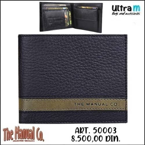 Muški novčanik The Manual Co Art. 50003 Crni maslinasti