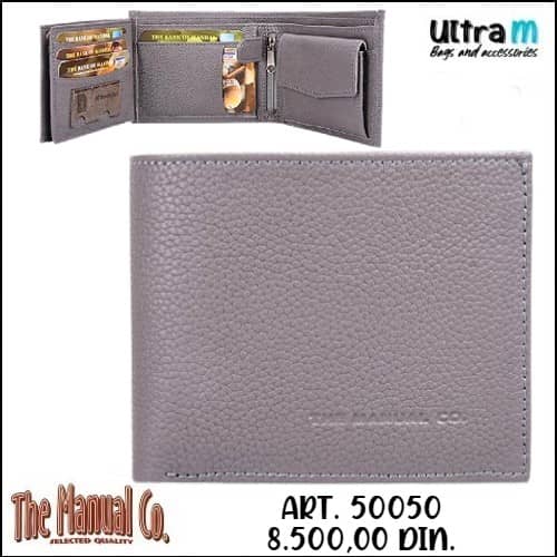 Muški novčanik The Manual Co Art. 50050 Sivi