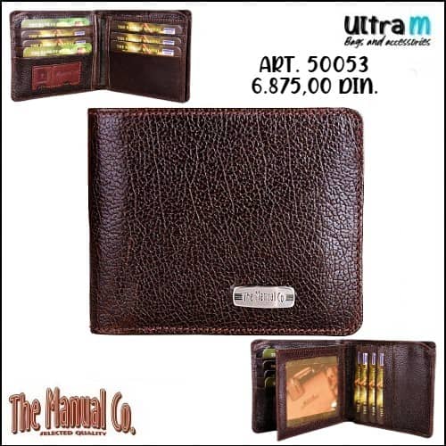 Muški novčanik The Manual Co Art. 50053 Braon