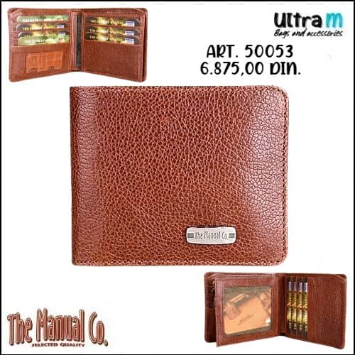 Muški novčanik The Manual Co Art. 50053 Natur braon