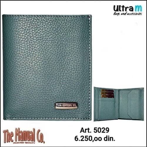 Muški novčanik The Manual Co Art. 5029 Mint zeleni