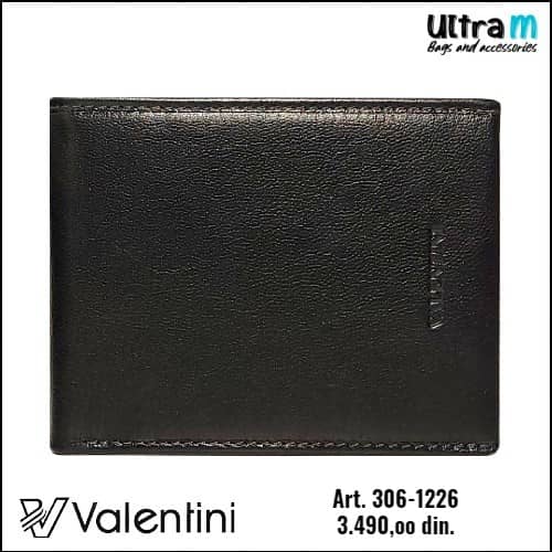 Muški novčanik Valentini Art. 306-1226 Crni