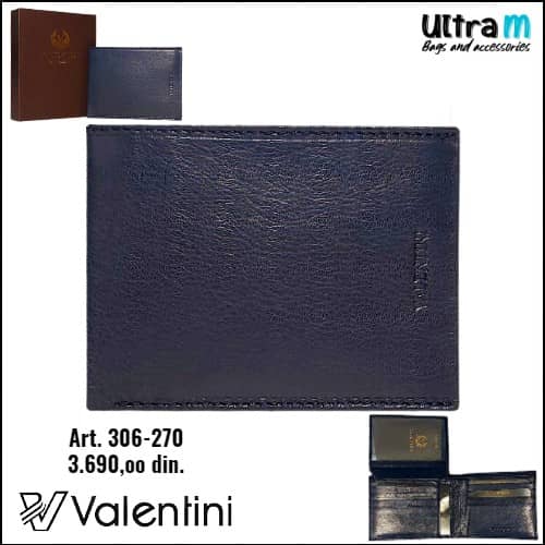 Muški novčanik Valentini Art. 306-270 Teget