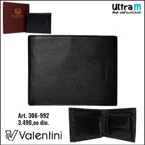 Muški novčanik Valentini Art. 306-992 Crni