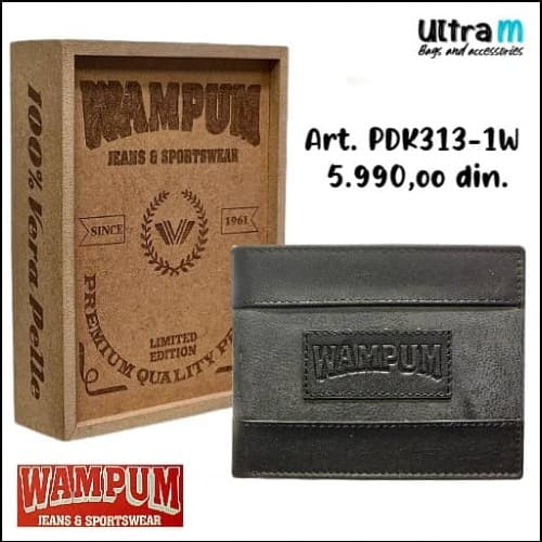 Muški novčanik Wampum Art. PDK313-1 PF UOMO Woodey