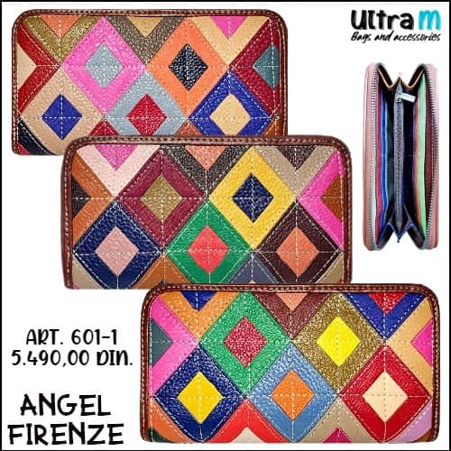 Zenski novčanik Angel Firenze Art. 601-1 Unikat multikolor koža