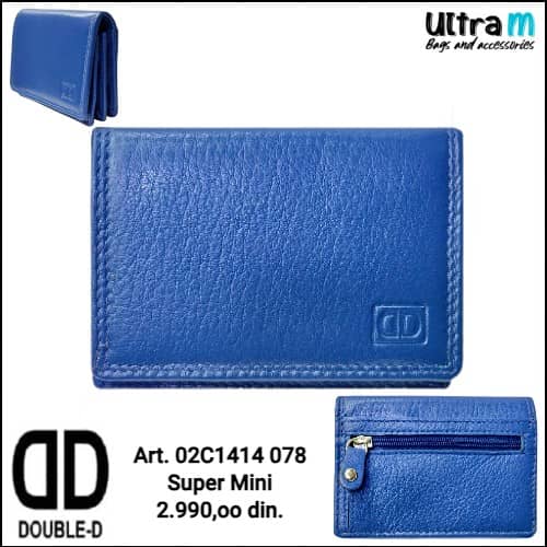 Zenski novčanik Double D Art. 02C1414 078 Koža RFID