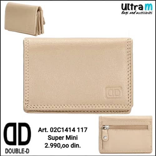 Zenski novčanik Double D Art. 02C1414 117 Koža RFID