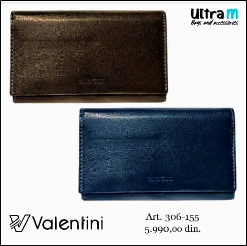 Zenski novčanik Valentini 306-155 Crni i teget