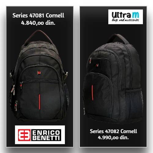 Ranac Enrico Benetti Art. 47081-47082 Cornell Crni