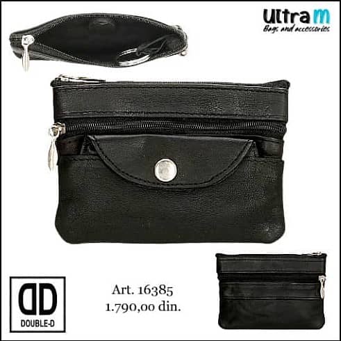 Key case holder Double-D 16385 Koža crni