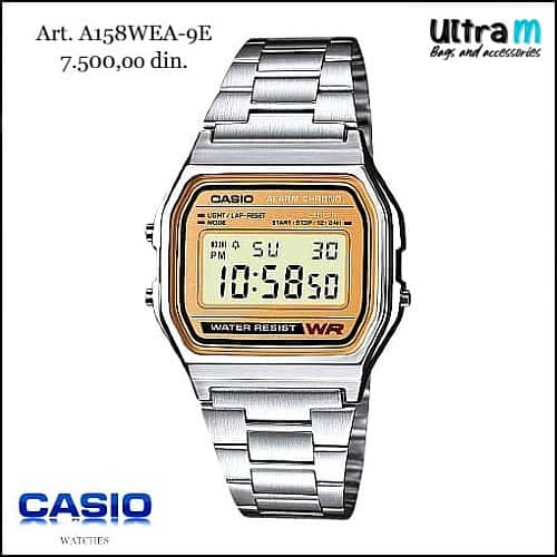 Muški ručni sat Casio Art. A158WEA-9E Digitalni Vintage