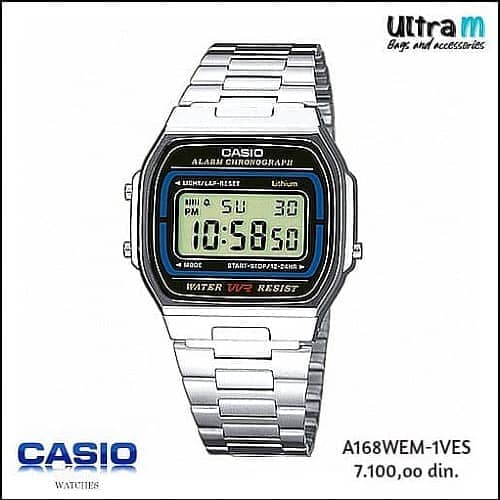 Muški ručni sat Casio Art. A164WA-1VES Digitalni Vintage