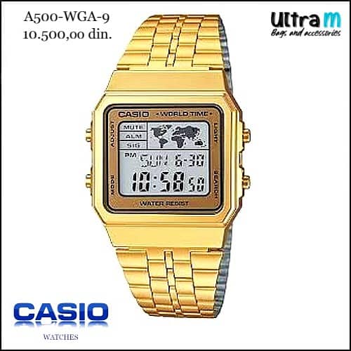 Muški ručni sat Casio Art. A500WGA-9 Digitalni Vintage