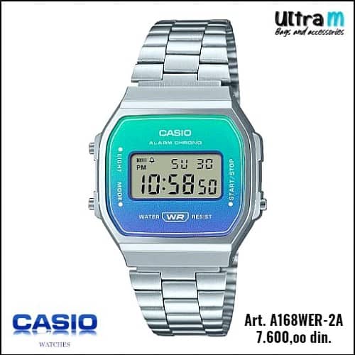 Zenski ručni sat Casio Art. A168WER-2A